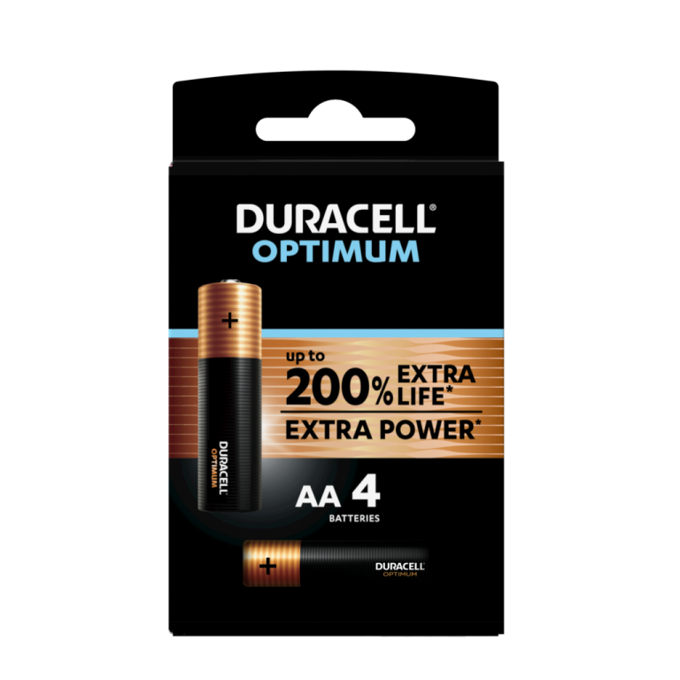 stack duracell optimum AA 4 pc